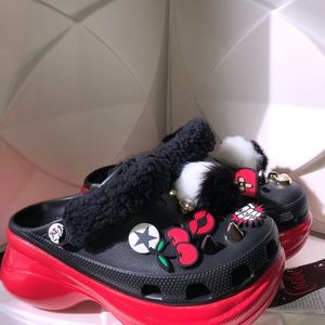 Cruella platform crocs